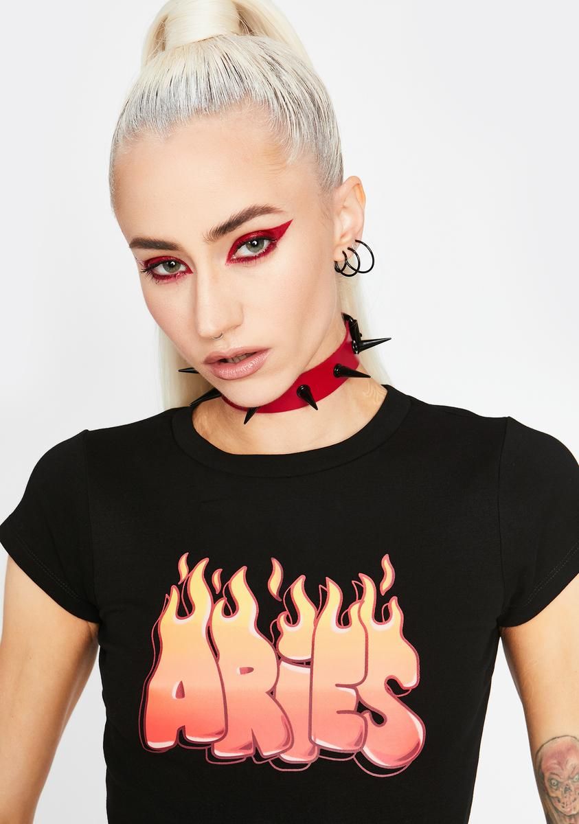 Flamin' Hot Aries Tee sold by Dolls Kill product image thumbnail 2