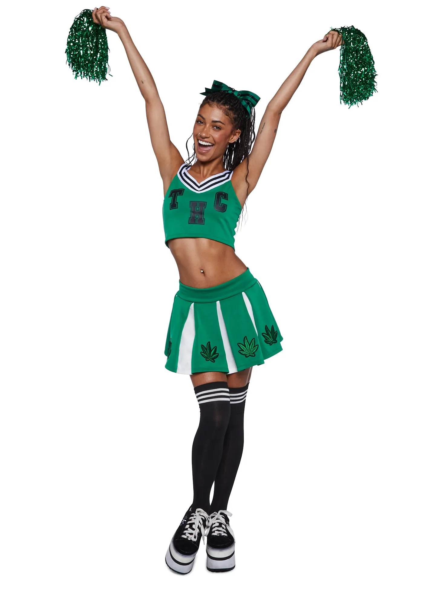 High Spirited Cheerleader Costume Set sold by Dolls Kill product image thumbnail 2