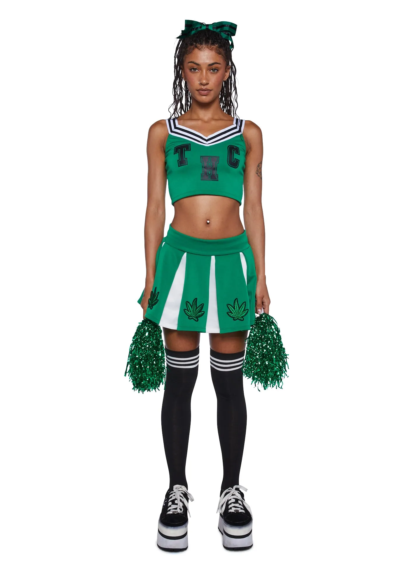 High Spirited Cheerleader Costume Set sold by Dolls Kill