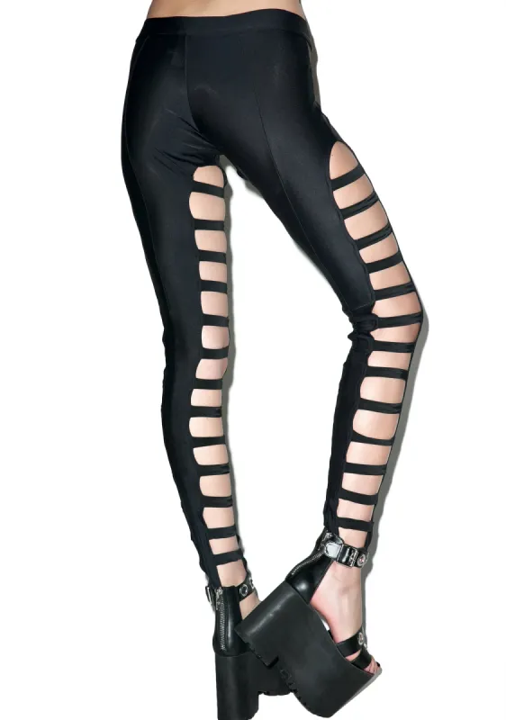 No Enemies Strapped Ladder Pants sold by Dolls Kill