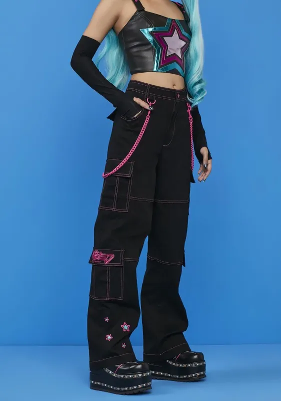 Diva Status Cargo Pants sold by Dolls Kill