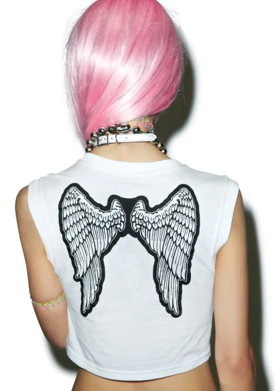 At Heaven's Gate Crop Top sold by Dolls Kill