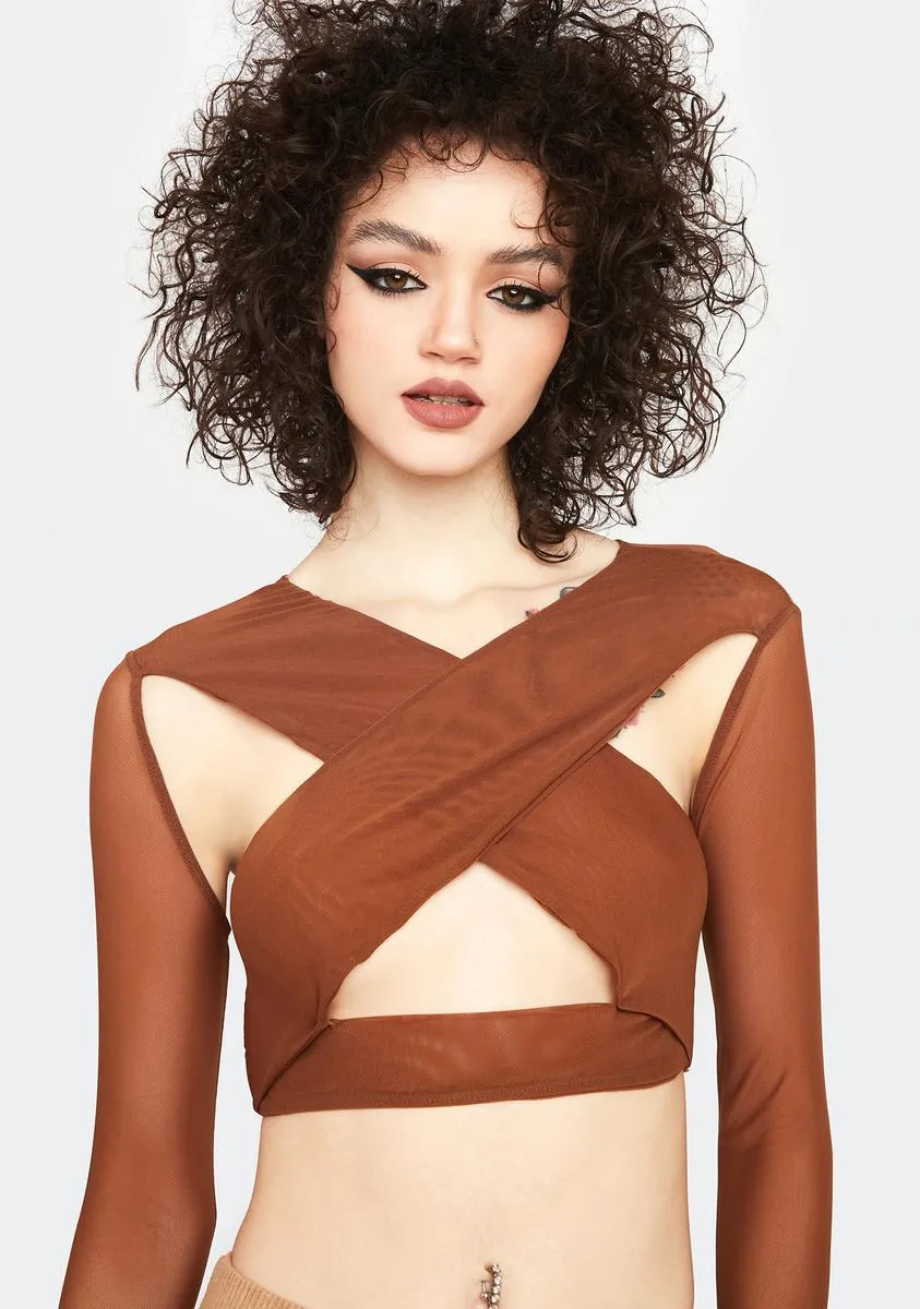 Penny Serve Some Looks Cut-Out Top sold by Dolls Kill