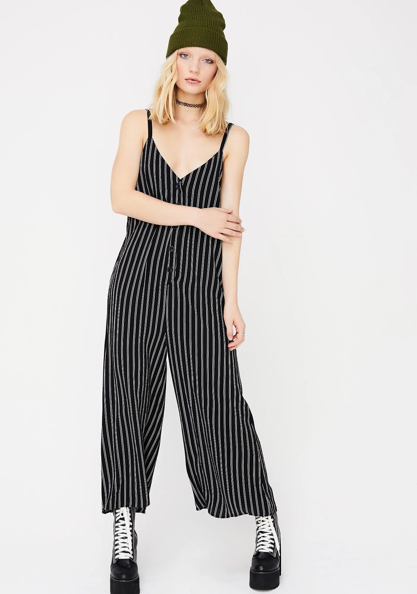 Striped Stunna Jumpsuit sold by Dolls Kill
