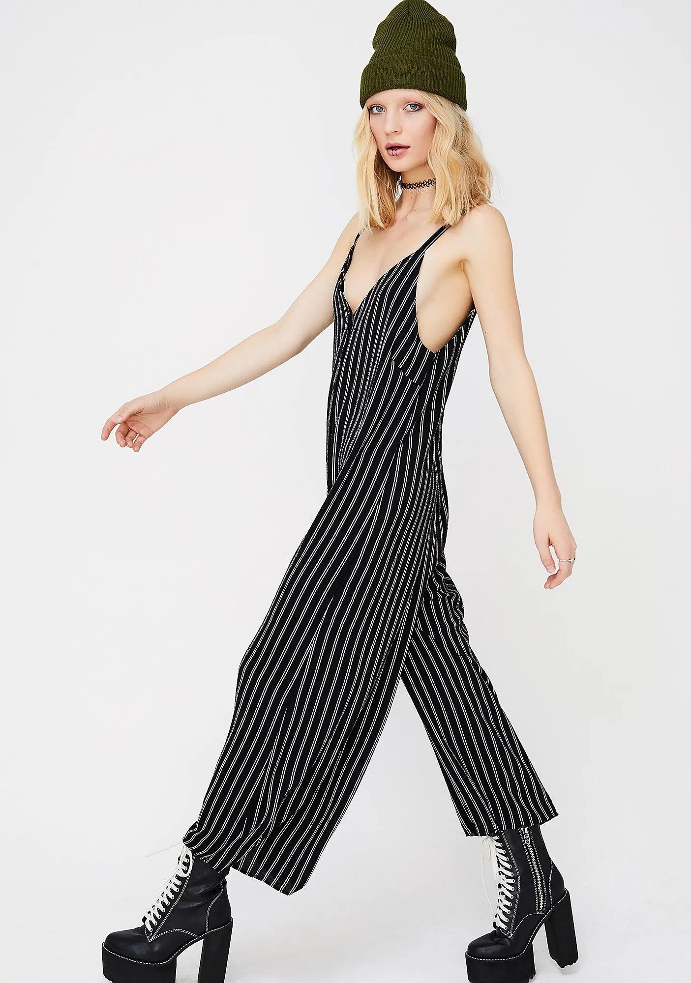 Striped Stunna Jumpsuit sold by Dolls Kill product image thumbnail 2