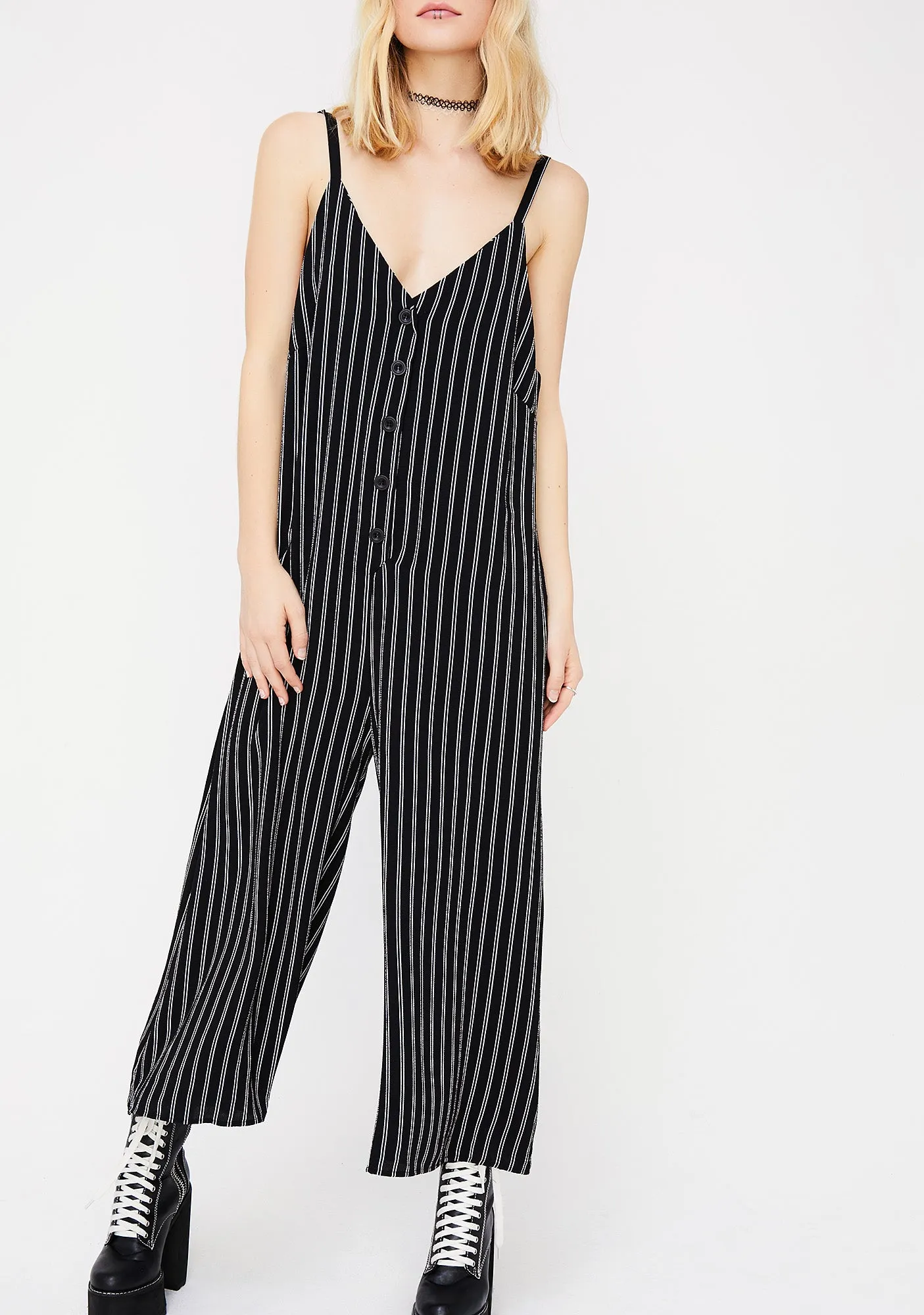 Striped Stunna Jumpsuit sold by Dolls Kill product image thumbnail 3