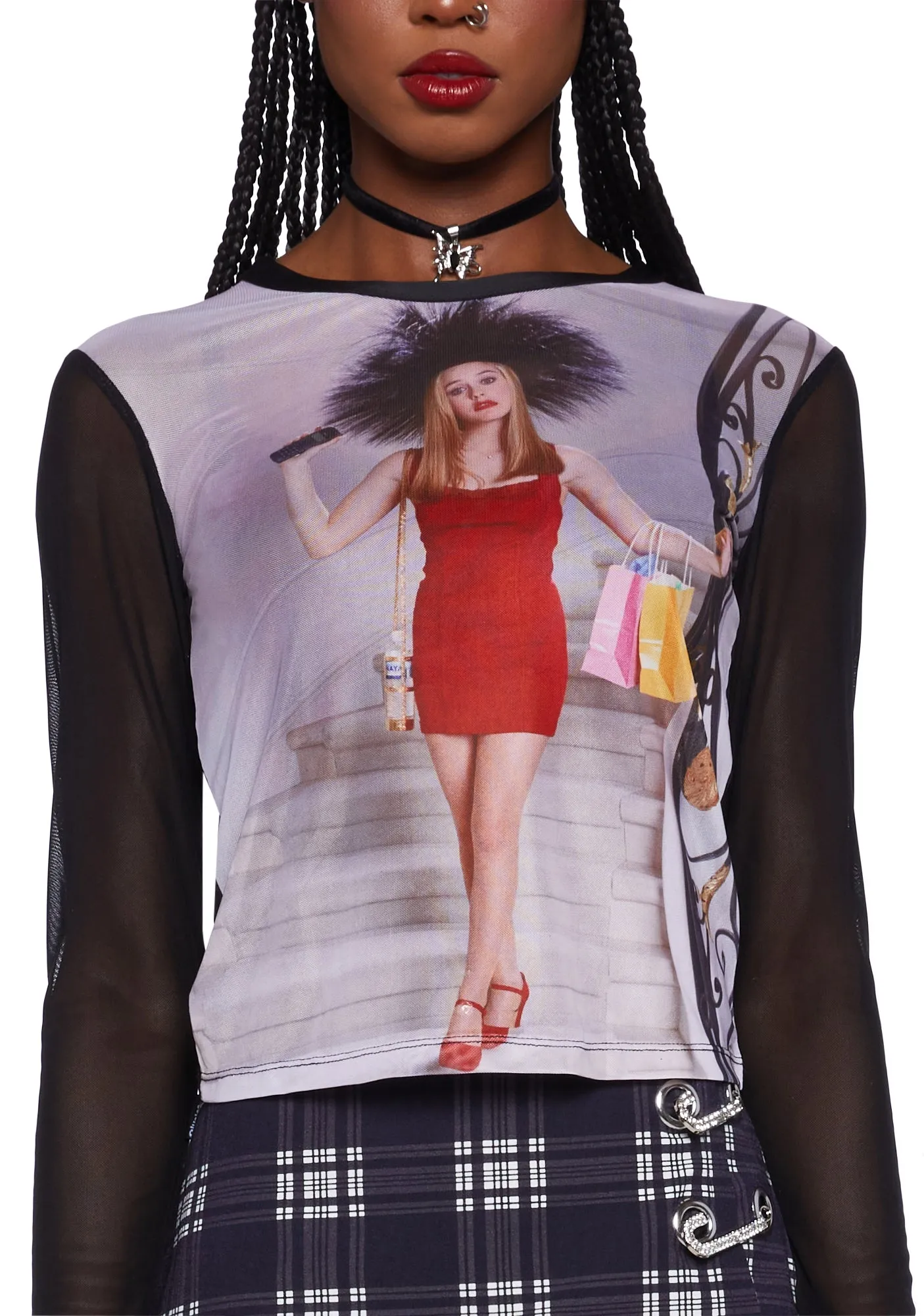Barney Repeller Mesh Top sold by Dolls Kill product image thumbnail 2