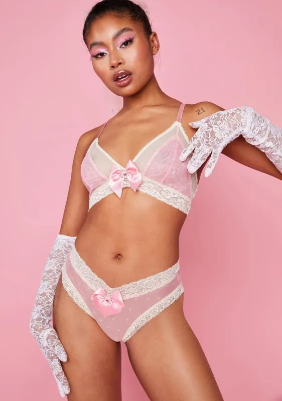Stubbornly Yours Lingerie Set sold by Dolls Kill
