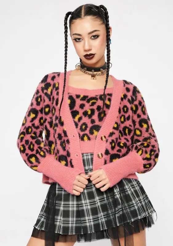 Feisty Friend Cardigan Set sold by Dolls Kill