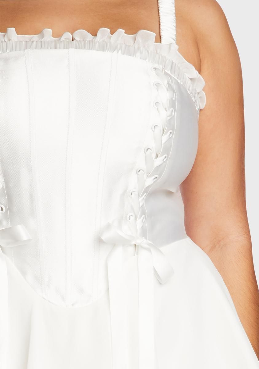 Plus Earth Angel Satin Dress sold by Dolls Kill product image thumbnail 2