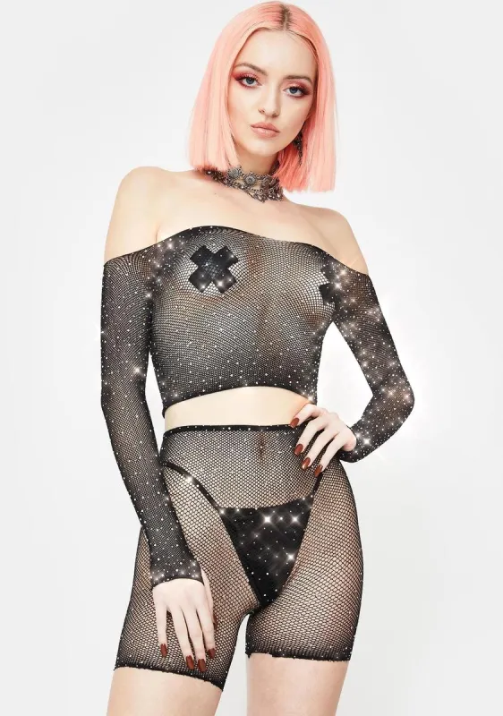 Deluxe Package Fishnet Set sold by Dolls Kill