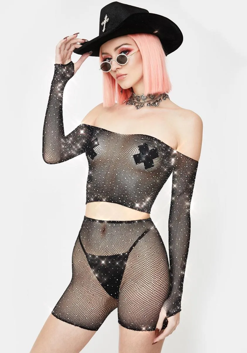 Deluxe Package Fishnet Set sold by Dolls Kill product image thumbnail 2