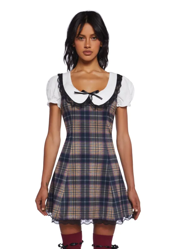 Dark Halls Mini Dress sold by Dolls Kill