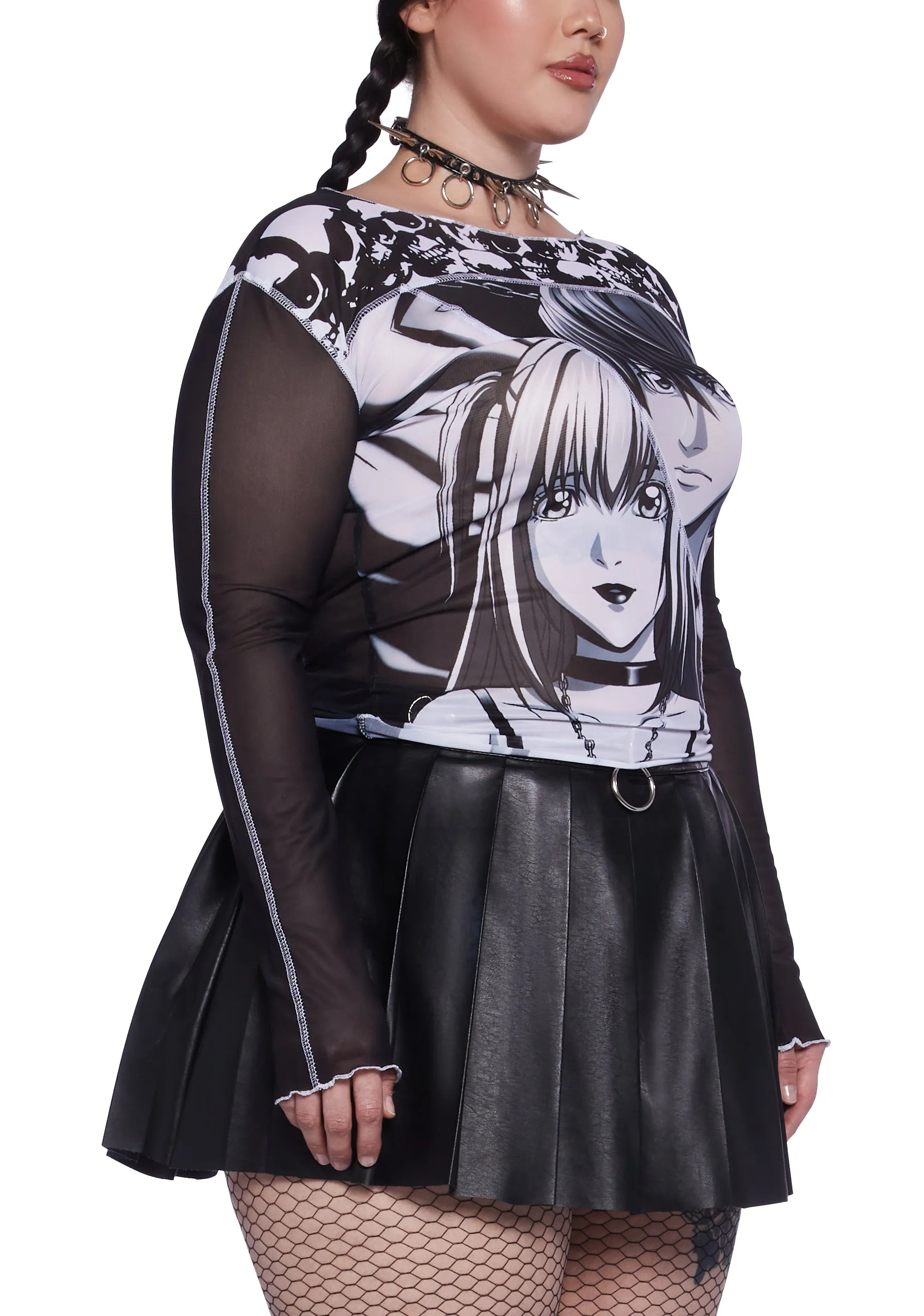 Plus Unlikely Twosome Mesh Top sold by Dolls Kill product image thumbnail 5