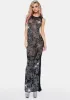 Jeweled Mesh Maxi Dress sold by Dolls Kill
