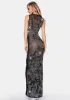 Jeweled Mesh Maxi Dress sold by Dolls Kill