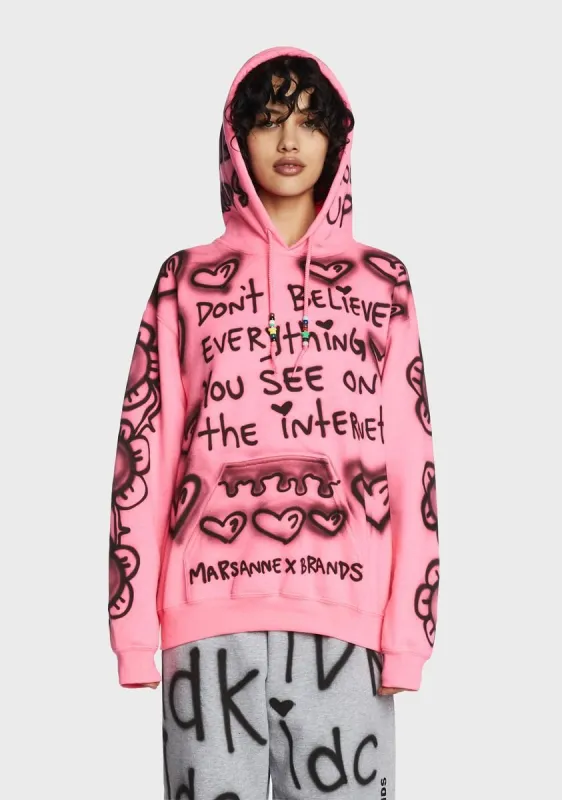 Internet Lies Hoodie sold by Dolls Kill