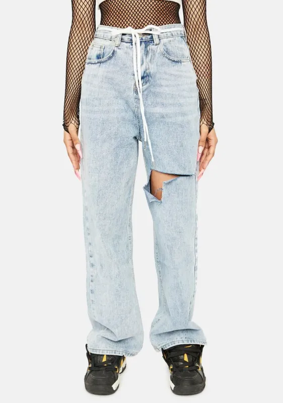 Unmatched Excellence Wide Leg Jeans sold by Dolls Kill