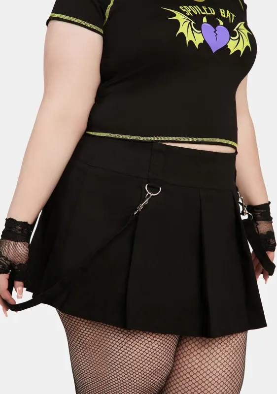 Plus Just Hangin' Pleated Skirt sold by Dolls Kill