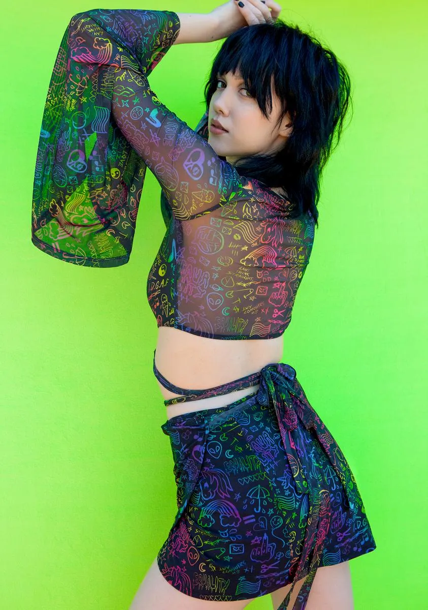 Show Ur Pride Wrap Skirt sold by Dolls Kill product image thumbnail 4