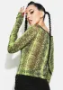 Basilisk Off Shoulder Sheer Top sold by Dolls Kill