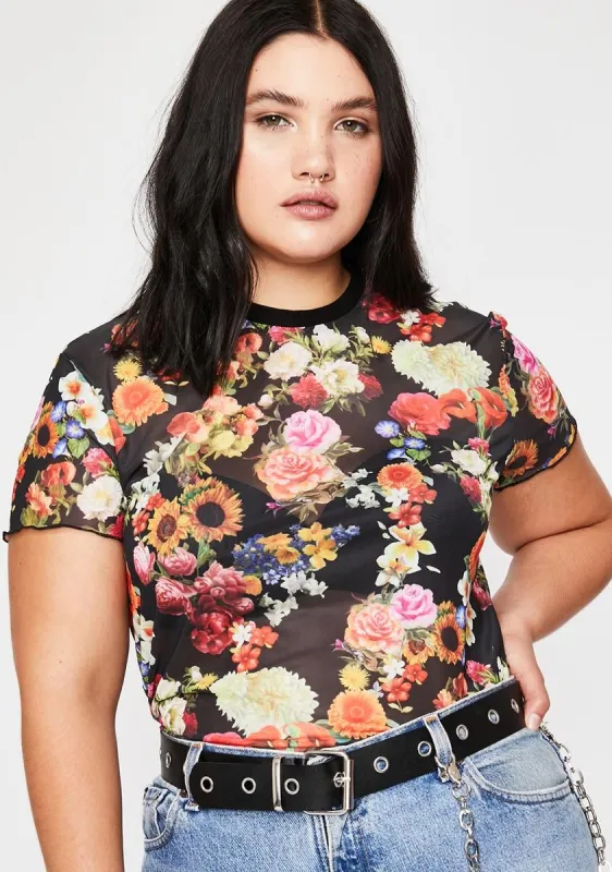 My Secret Crush Mesh Top sold by Dolls Kill