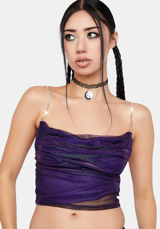 Lights So Bright Crop Tank sold by Dolls Kill