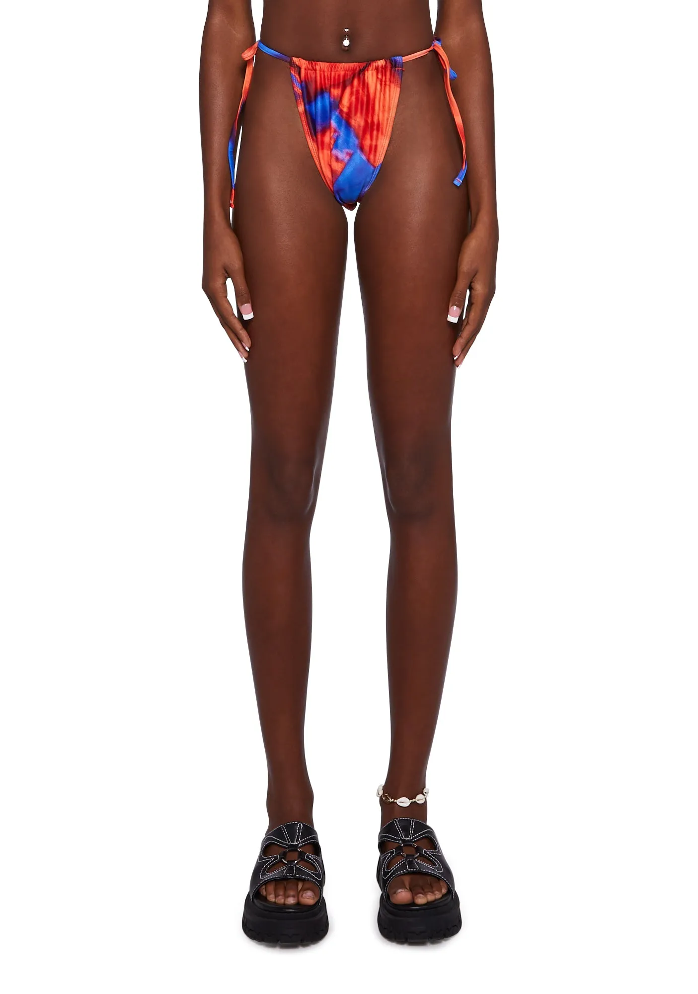 Abstract Print Bikini Bottom sold by Dolls Kill