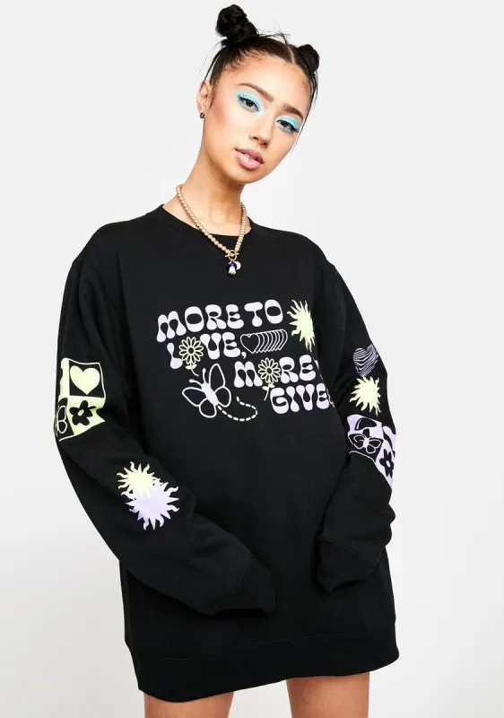 More To Love Graphic Crewneck sold by Dolls Kill