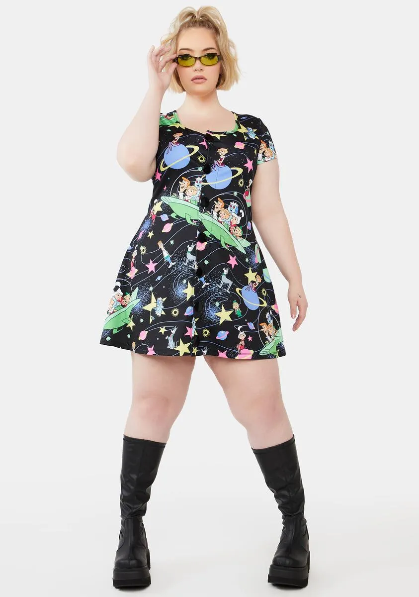 Plus Cosmic Teen Queen Mini Dress sold by Dolls Kill product image thumbnail 3