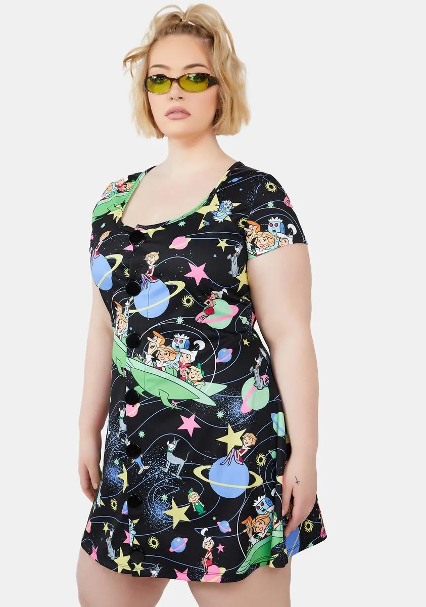 Plus Cosmic Teen Queen Mini Dress sold by Dolls Kill product image thumbnail 2