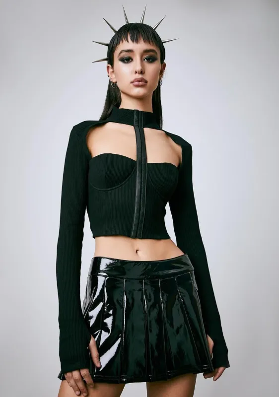 Dystopian Queen Corset Top sold by Dolls Kill