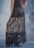 Midnight Meal Lace Maxi Skirt sold by Dolls Kill