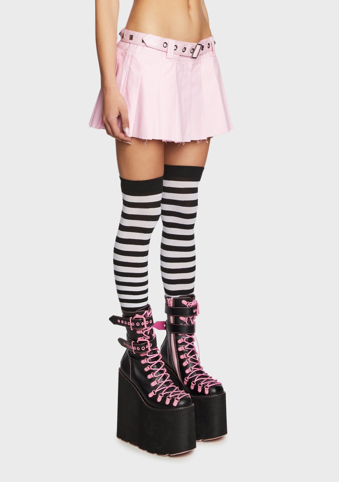 The Potential Micro Mini Skirt - Pink sold by Dolls Kill product image thumbnail 3