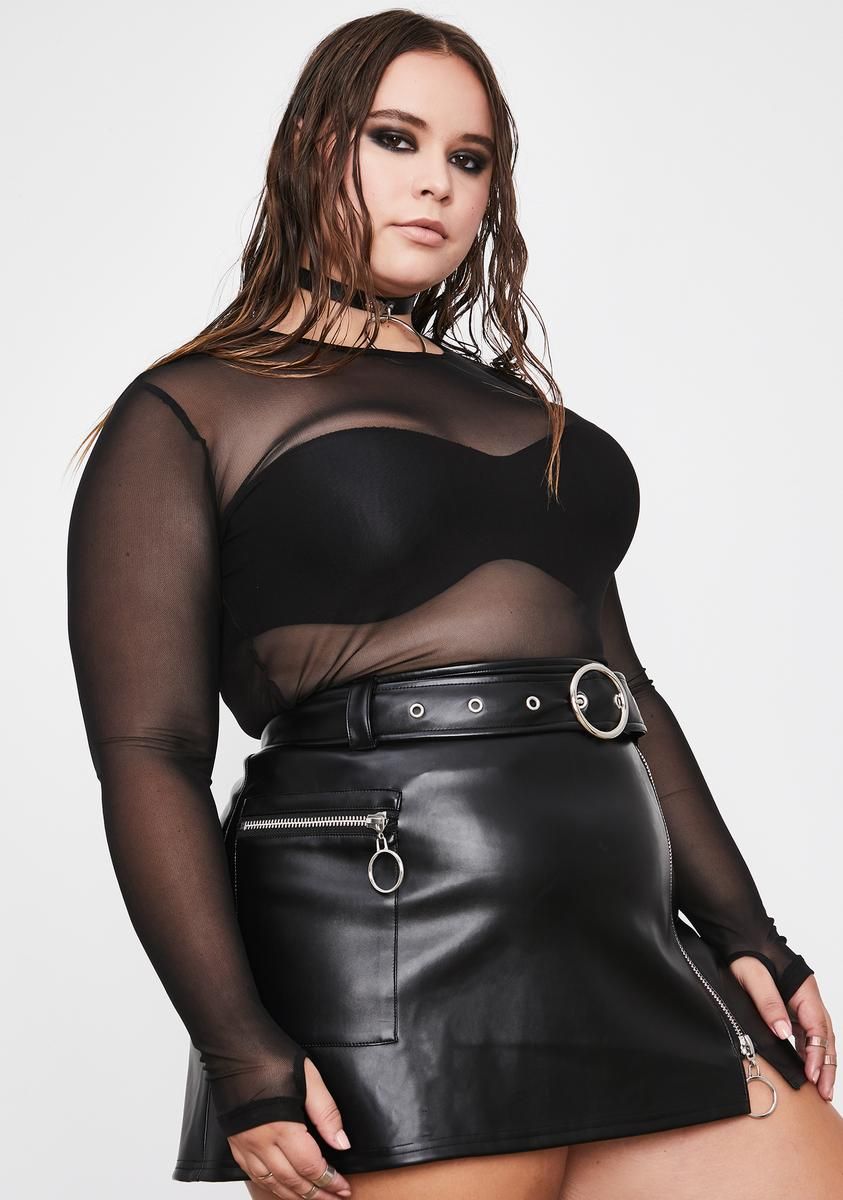 Plus Hyperflux Drive Mini Skirt sold by Dolls Kill product image thumbnail 2