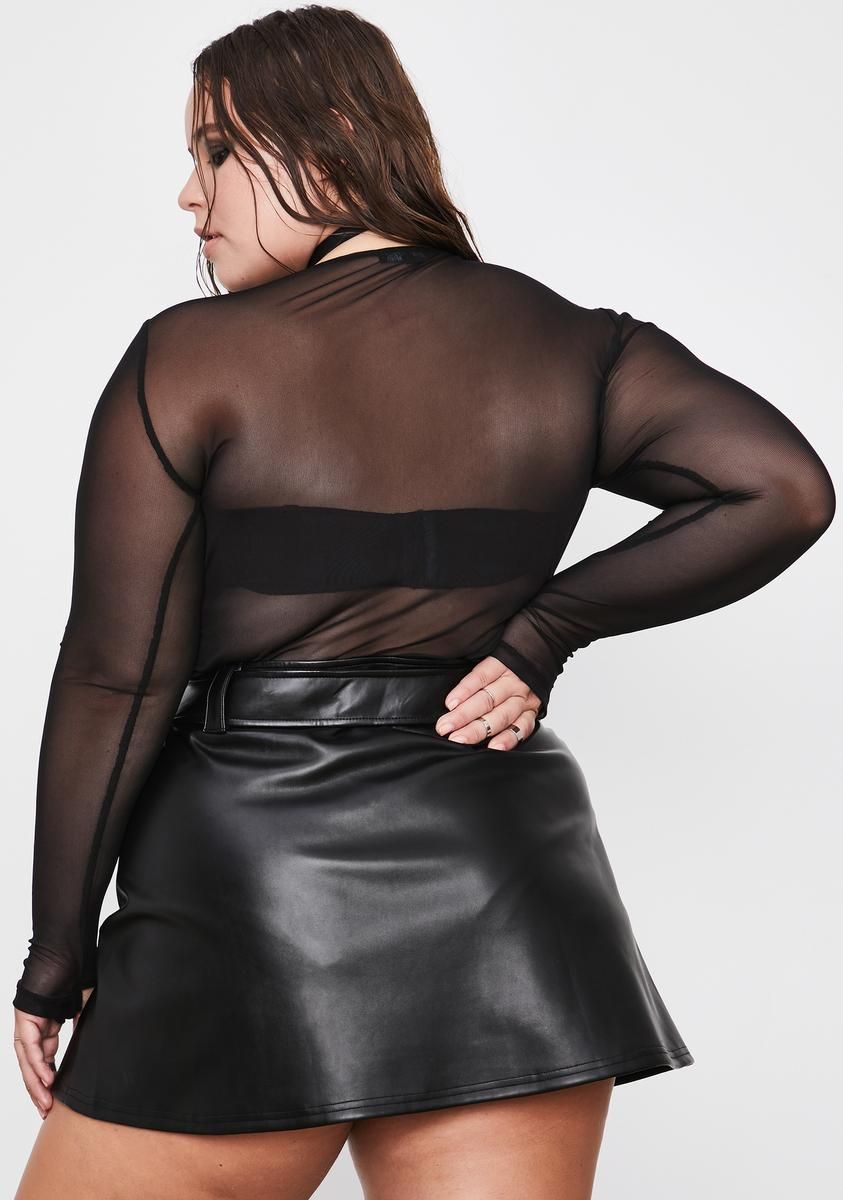 Plus Hyperflux Drive Mini Skirt sold by Dolls Kill product image thumbnail 4