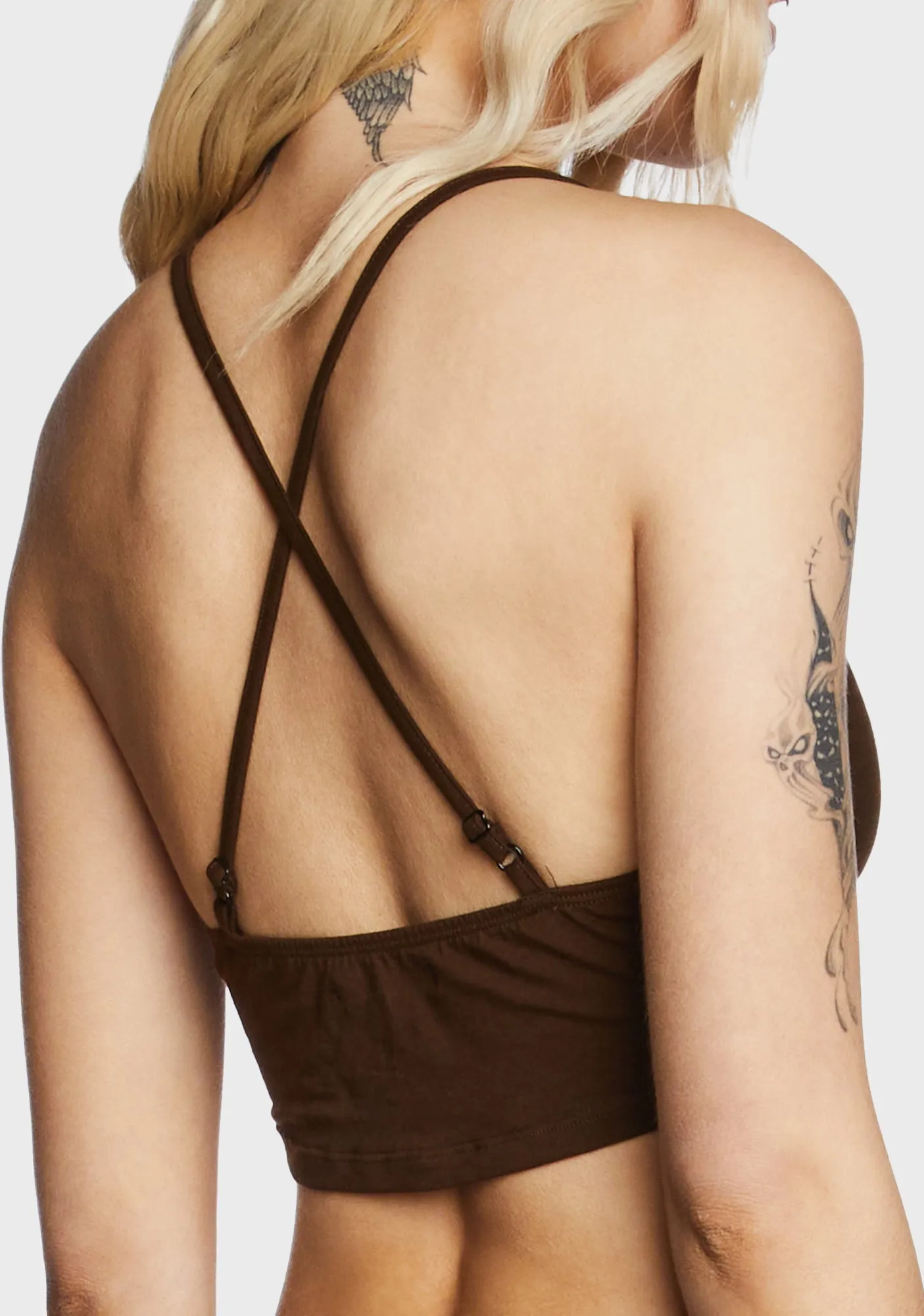 Intan Crop Top - Cocoa sold by Dolls Kill product image thumbnail 2