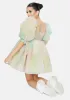 The Rainbow Puff Dress sold by Dolls Kill