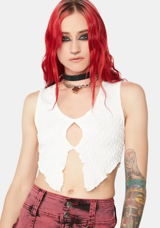 Serving Style Crop Tank sold by Dolls Kill