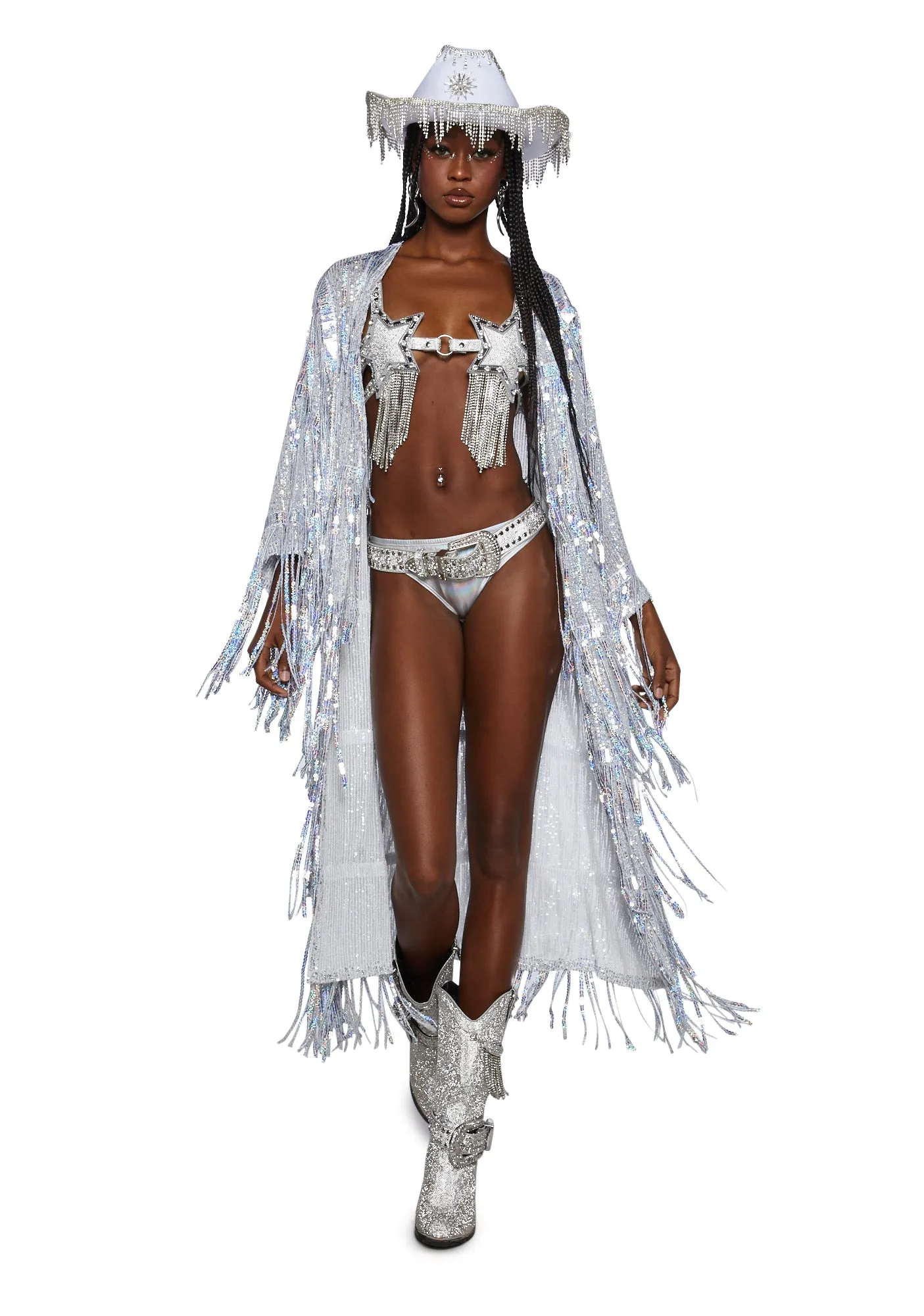 Glam All Night Sequin Duster sold by Dolls Kill product image thumbnail 5