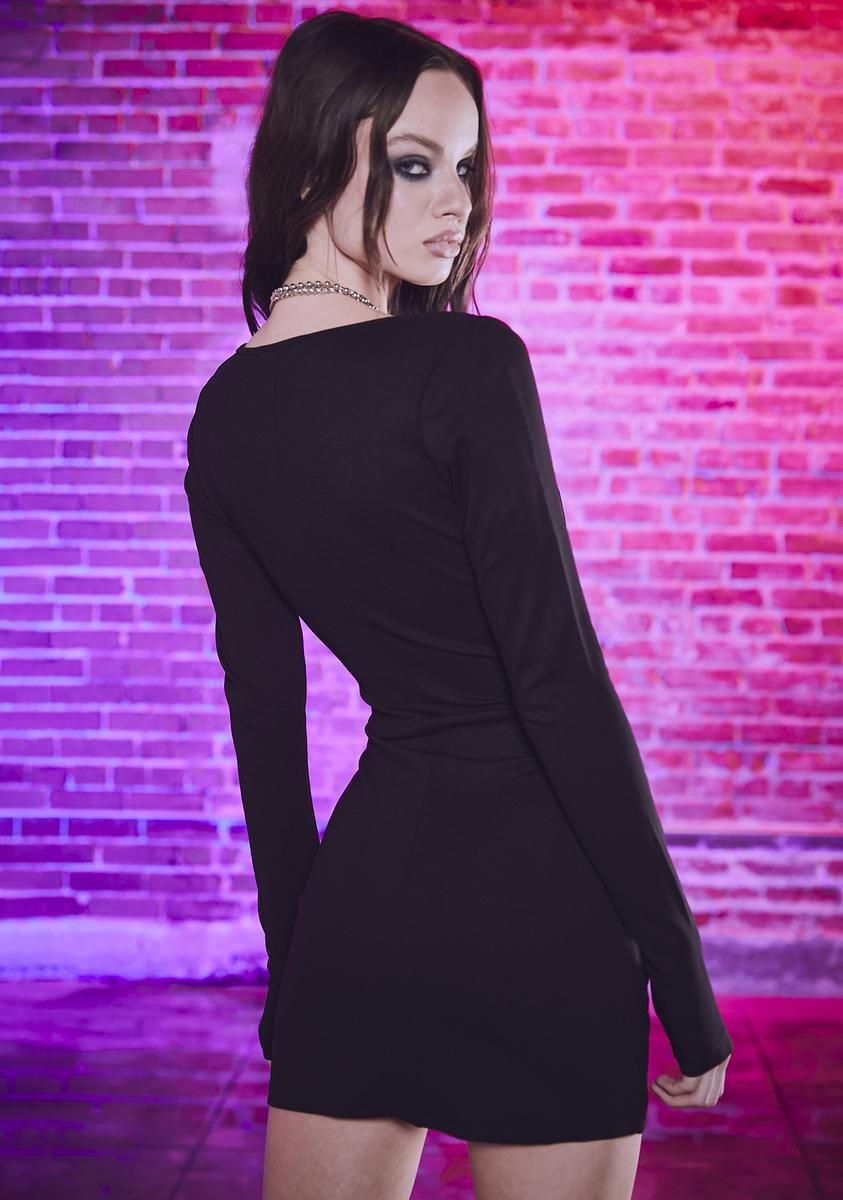 My Kryptonite Rhinestone Mini Dress sold by Dolls Kill product image thumbnail 4