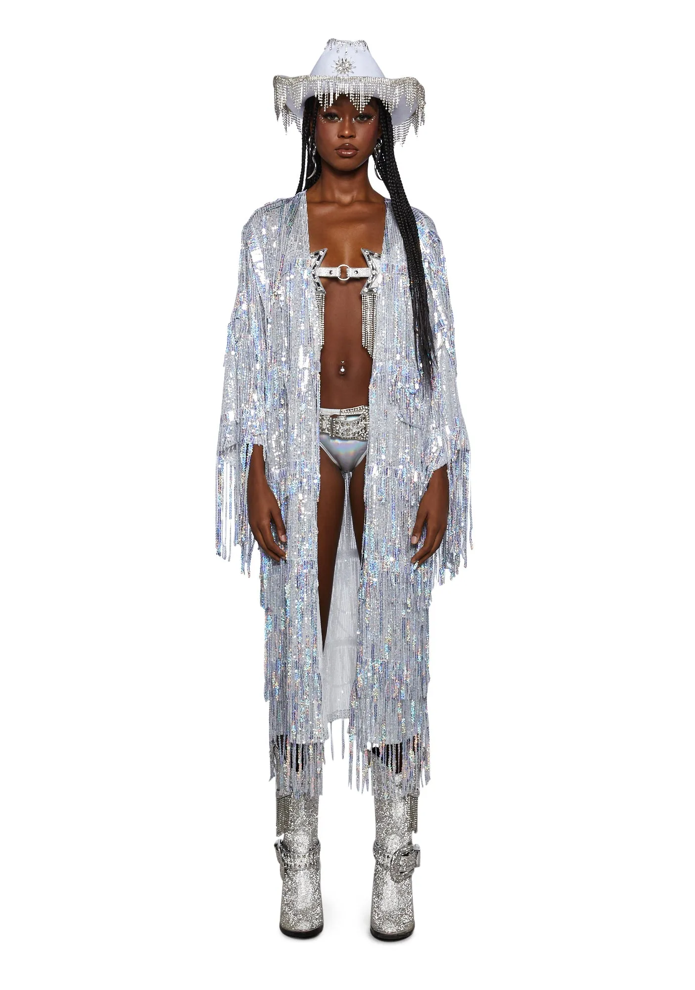 Glam All Night Sequin Duster sold by Dolls Kill