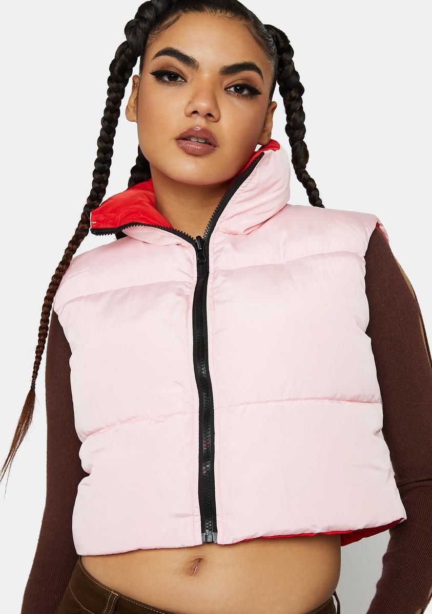 Sweet Feel The Chill Reversible Vest sold by Dolls Kill