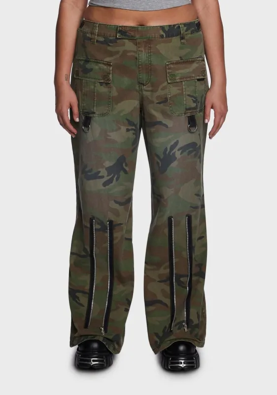 Plus Peace Cargo Pants sold by Dolls Kill