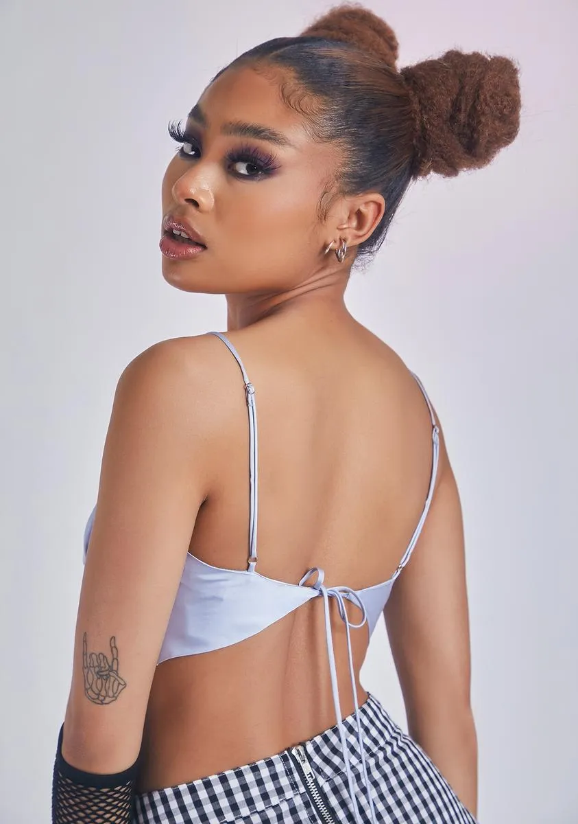 Aqua Picture Perfection Crop Tank Top sold by Dolls Kill product image thumbnail 4