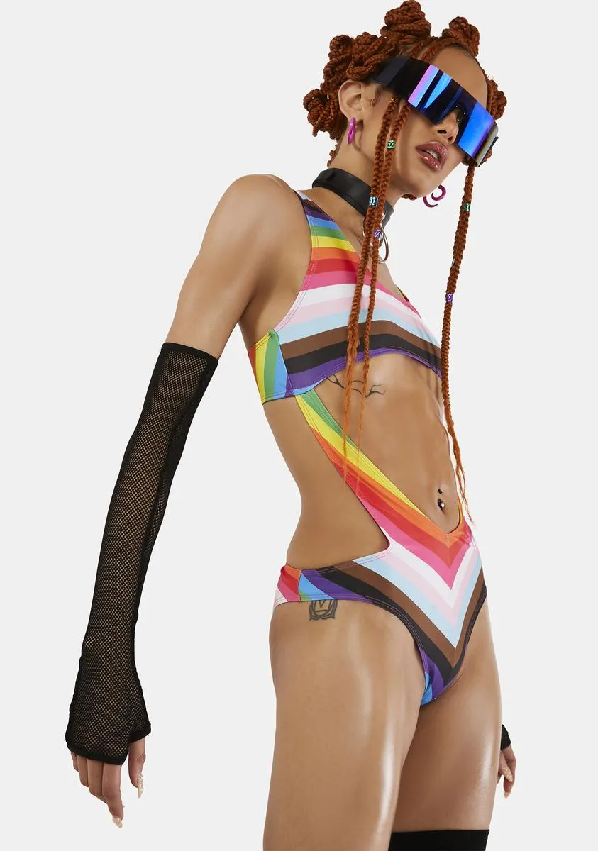 United As One Cut-Out Bodysuit sold by Dolls Kill product image thumbnail 2