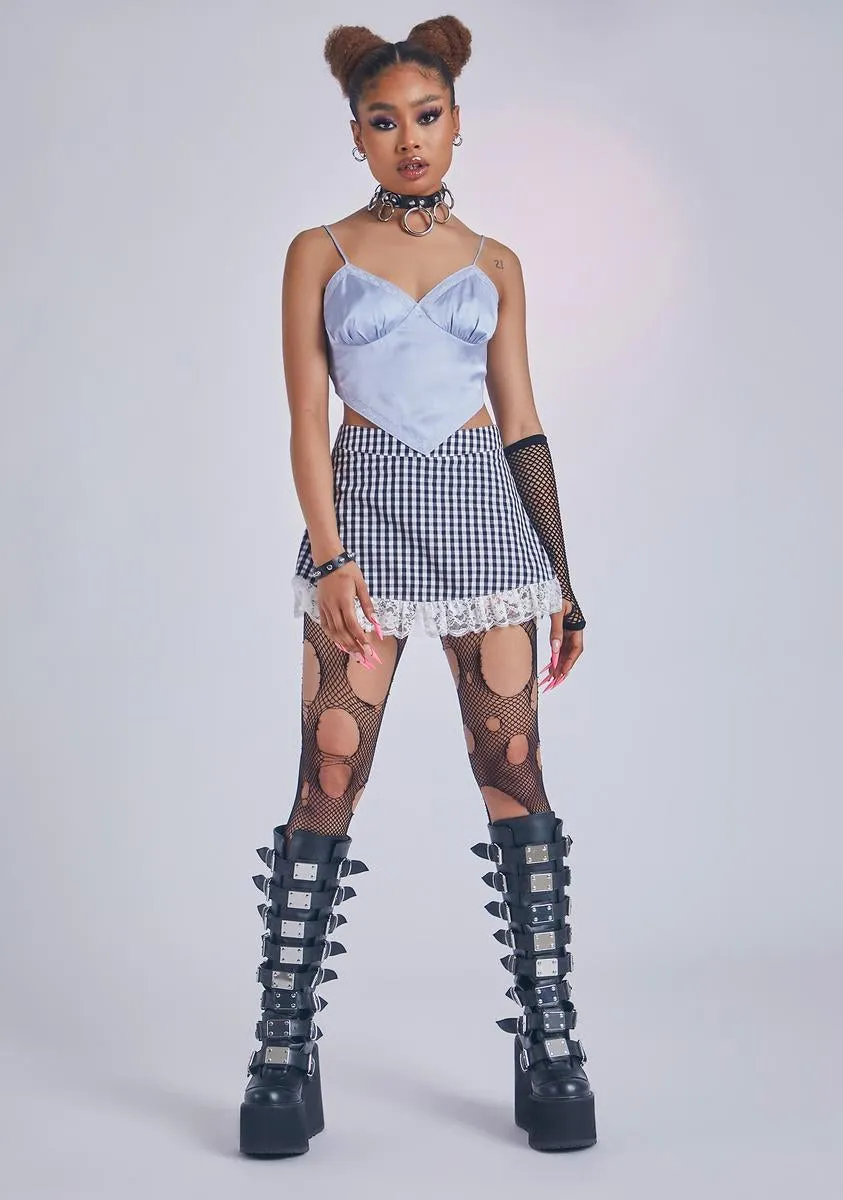 Aqua Picture Perfection Crop Tank Top sold by Dolls Kill product image thumbnail 3