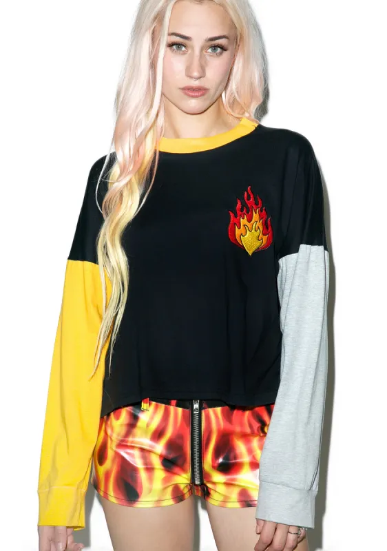 Burnin’ Tee sold by Dolls Kill