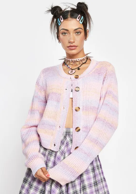 Lavender Striped Sweater sold by Dolls Kill