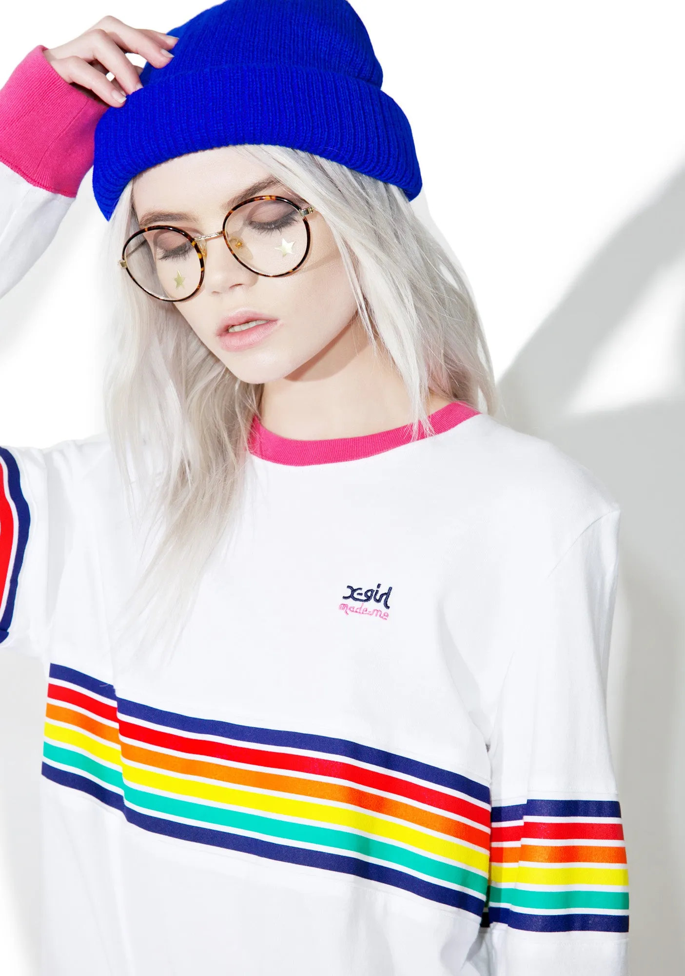 x X-Girl Multistripe Longsleeve Tee sold by Dolls Kill product image thumbnail 5